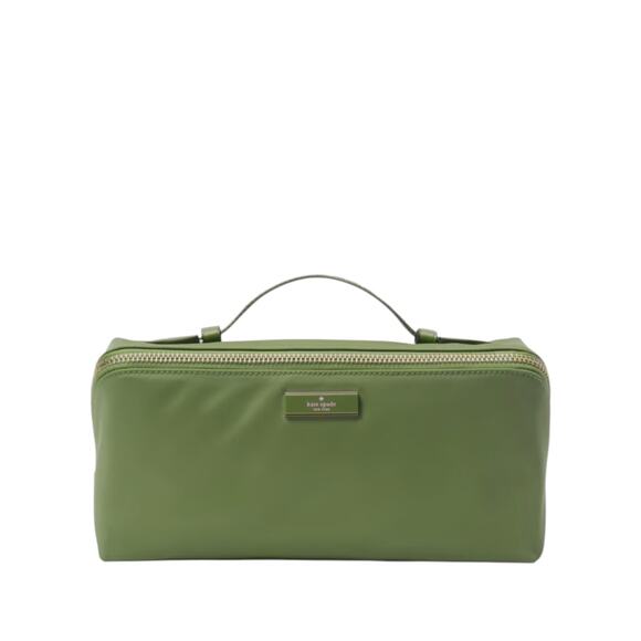 KATE SPADE New York Carter Nylon Travel Cosmetic Pouch in Cedar Stand